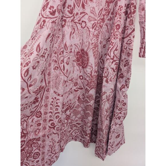 NWT Matta NY Moksha Tree of Life MAXI Cotton Dress Size XS Lilac Purple #1B454 - Picture 5 of 10